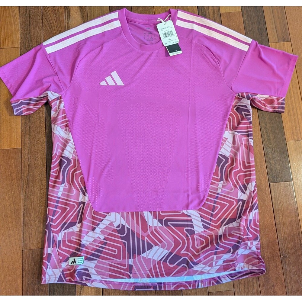 Adidas Tiro 26 Competition Purple Short Sleeve Goalkeeper Jersey Mens XL KB6659